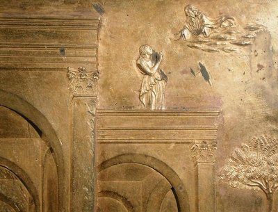 Historien om Jakob og Esau, detalj fra det originale panelet fra østdørene til dåpskapellet av Lorenzo Ghiberti