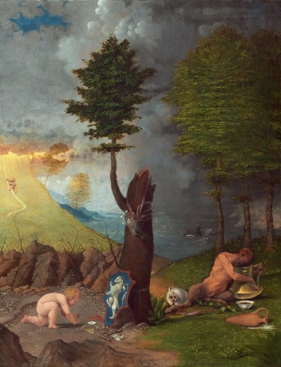 Allegory of Virtue and Vice, 1505. av Lorenzo Lotto