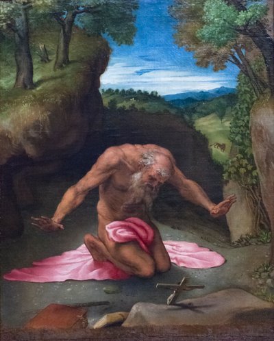 Den angrende helgen Jerome av Lorenzo Lotto