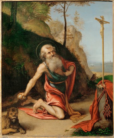 Den botferdige Sankt Jerome (maleri) av Lorenzo Lotto