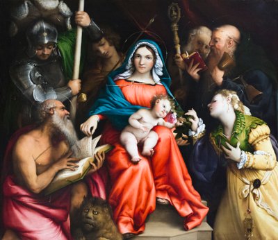 Det mystiske ekteskapet til Saint Catherine of Alexandria av Lorenzo Lotto