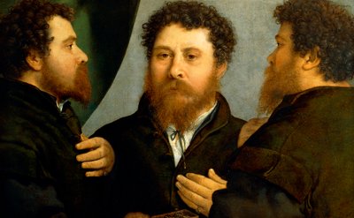 Trippelportrett av gullsmed av Lorenzo Lotto (1480 ca- 1556), olje på lerret, 521x791 cm av Lorenzo Lotto
