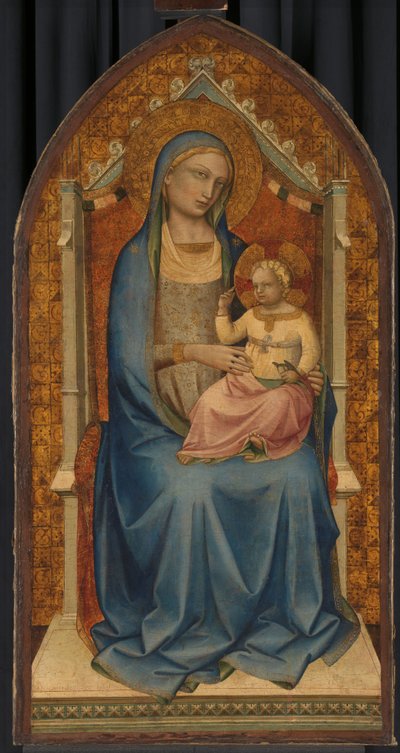 Jomfru og barn av Lorenzo Monaco (school of)