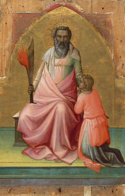 Abraham, ca. 1408-10 (tempera på tre, gullslipt) av Lorenzo Monaco