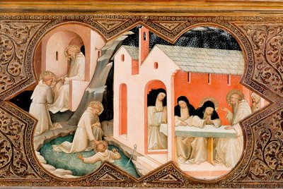 Altertavle av Jomfruens kroning av Lorenzo Monaco