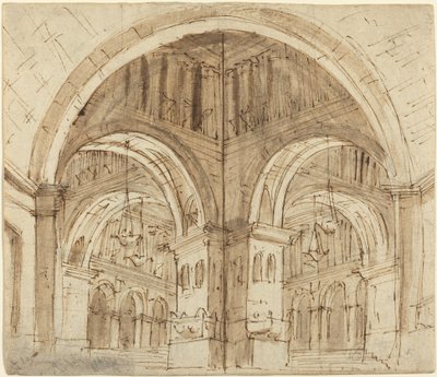 Design for en hvelvet hall av Lorenzo Sacchetti