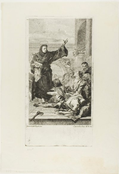 Miraklet til St. Antonius av Padua av Lorenzo Tiepolo