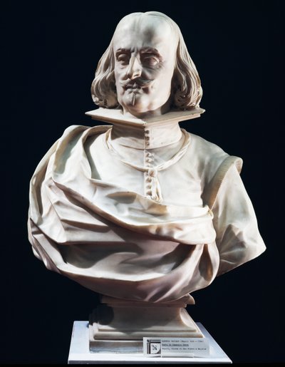 Marmorbyste av Domenico Petra, av Lorenzo Vaccaro (1655-1706), Peterskirken i Maiella, Napoli, Italia av Lorenzo Vaccaro