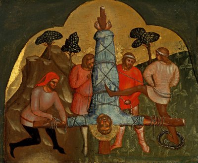 The Crucifixion of Peter Predella Panel, ca 1370. av Lorenzo Veneziano