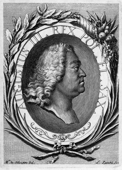 Portrett av Augustus III av Polen av Lorenzo Zucchi