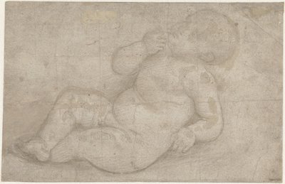 Studer for et liggende Kristusbarn av Lorenzo di Credi (attributed to)