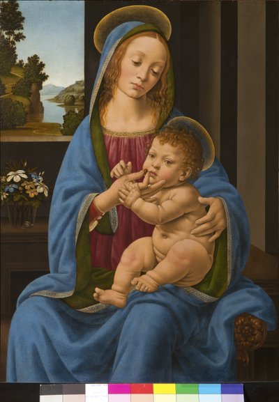 Madonna og barn, 1485-90 av Lorenzo di Credi