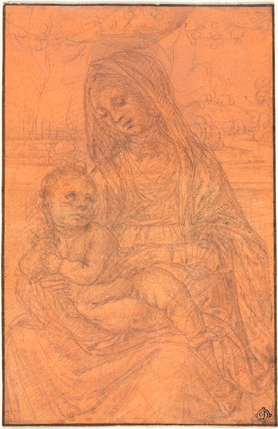 Jomfruen og barnet, ca. 1510. av Lorenzo di Credi