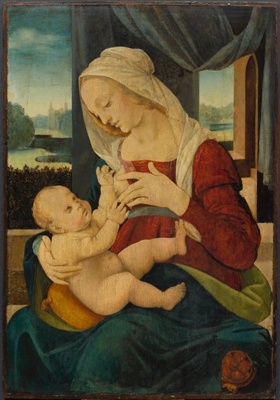 Jomfru og barn, 1400-tallet. av Lorenzo di Credi
