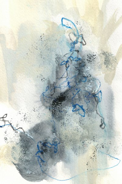 Abstrakt «Blue Flow» av Lori Ann Folz