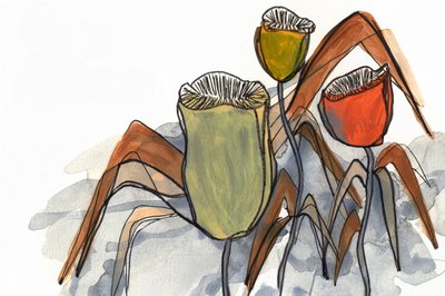 Dempede blomsterformer av Lori Ann Folz