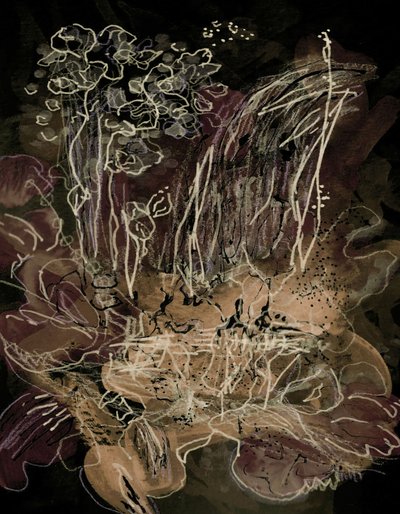 Orchid Bloom Midnight Mocha av Lori Ann Folz