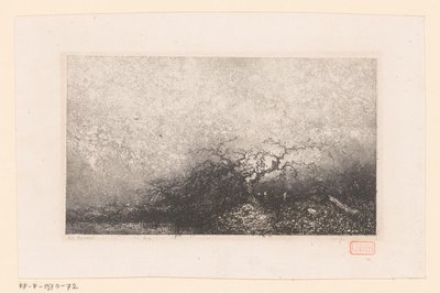 Landskap med et tre ved et basseng Ulike landskap (serietittel) Croquis du voyage de 1843 (serietittel) av Louis Adolphe Hervier