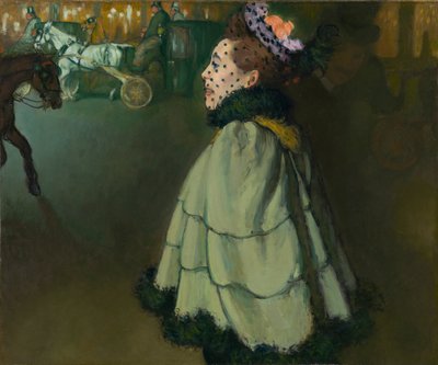 Kvinne på Champs-Élysées om natten av Louis Anquetin
