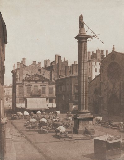 Uten tittel Place des Cordeliers, ca. 1852-1853. av Louis Antoine Froissart