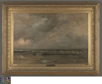 Sjølandskap ved De Panne av Louis Artan de Saint-Martin