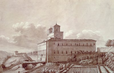 Villa Medici på Pincian Hill (Pincio) i Roma, av Louis-Auguste Boileau (1812-1896), Italia av Louis Auguste Boileau