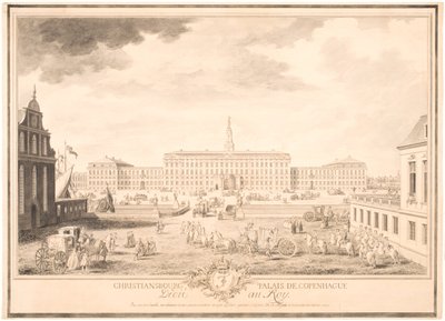 København Palace Christiansburg av Louis Auguste Le Clerc
