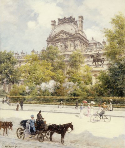 Louvre-plassen av Louis Beraud