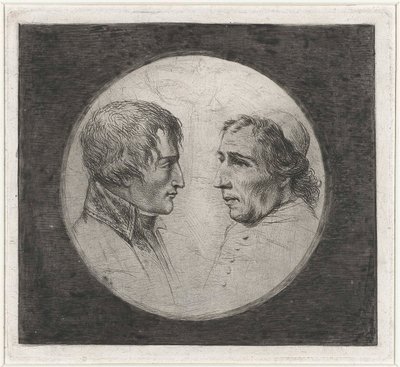 Coclers, LB, Dobbeltportrett av Napoleon og pave Pius VII (ca. 1805, Rijksmuseum) av Louis Bernard Coclers
