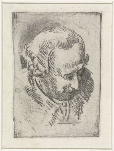 Hovedstudie av Jean Baptiste Coclers av Louis Bernard Coclers