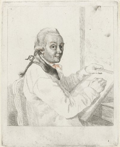Portrett av kunstneren Johannes Janson, tegning av Louis Bernard Coclers