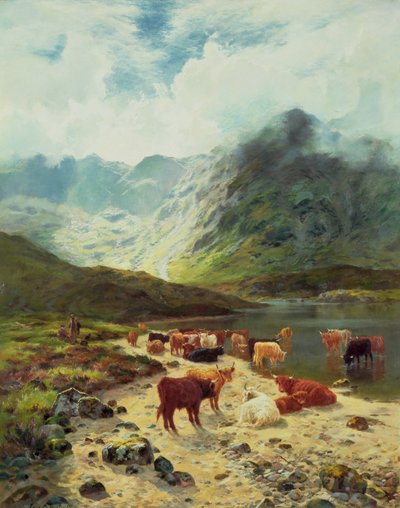 Ross-shire Loch, 1888 av Louis Bosworth Hurt