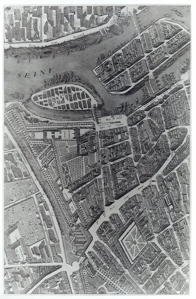 Plan av Paris, kjent som 