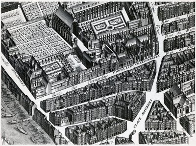 Turgot kart over Paris av Louis Bretez