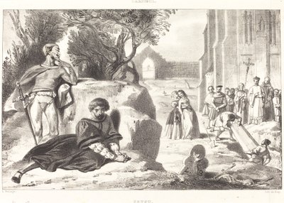 Scener fra Faust av Louis Candide Boulanger