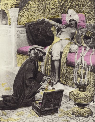 Datteren til kongen av Tunis, fjerde dag, fjerde historie av Louis Chalon