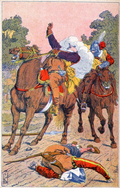 Gustave II Adolphe av Sverige døde av Louis Charles Bombled