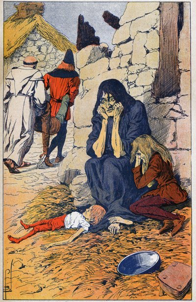 Hungersnød av Louis Charles Bombled