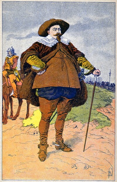 Gustave II Adolphe av Sverige av Louis Charles Bombled