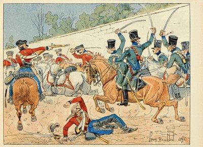 Illustrasjon hentet fra boken "Les heros du Siecle", anekdotiske resiter av Dick de Lonlay og illustrert av Louis Bombled (1862-1927) av Louis Charles Bombled