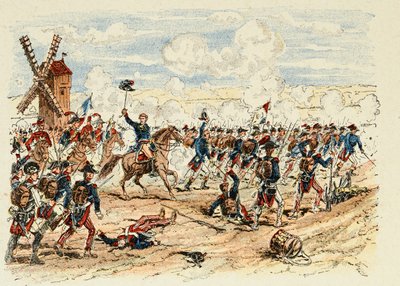 Illustrasjon hentet fra boken "The heros of the century", anekdotiske resiter av Dick de Lonlay og illustrert av Louis Bombled (1862-1927) av Louis Charles Bombled