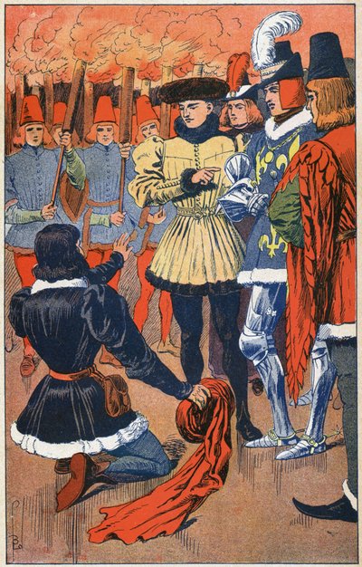 Jeanne d'Arc og Charles VII av Louis Charles Bombled