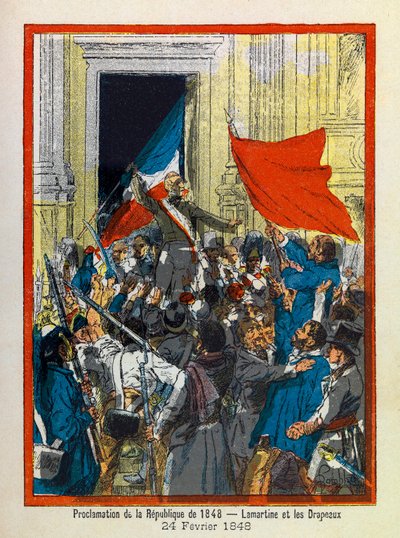 Les Grandes Journees de l'Hotel de Ville de Paris av A. Mercier, illustrert av Louis Bombled (1862-1927): 24. februar av Louis Charles Bombled