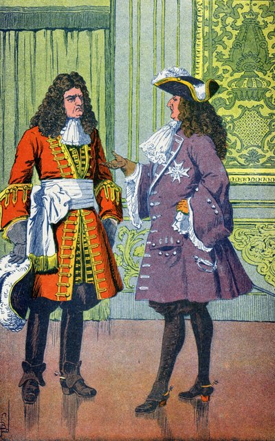 Louis XIV og Marechal de Villars av Louis Charles Bombled