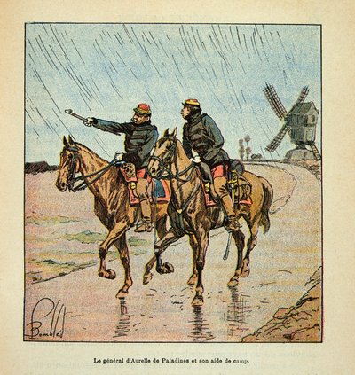 The Armee of the Loire av Eugene Sergeant, kjent som Grenest, illustrert av Louis Bombled (1862-1927) (den fransk-tyske krigen; kampanje 1870 -1871): General d