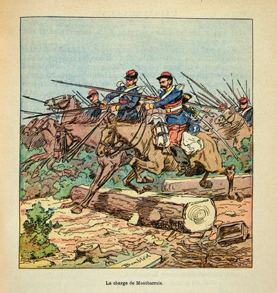 The Armee of the Loire av Eugene Sergent, dit Grenest, illustrert av Louis Bombled (1862-1927) (fransk-tyske krig; kampanje 1870 -1871): Slaget ved Ladon 22. november av Louis Charles Bombled