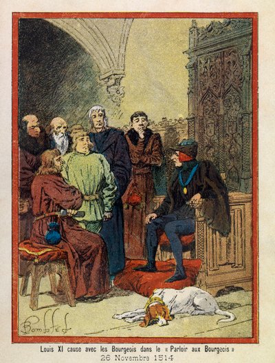 The Grand Jornees of the Hotel de Ville de Paris av A. Mercier, illustrert av Louis Bombled (1862-1927): Den 26. november av Louis Charles Bombled