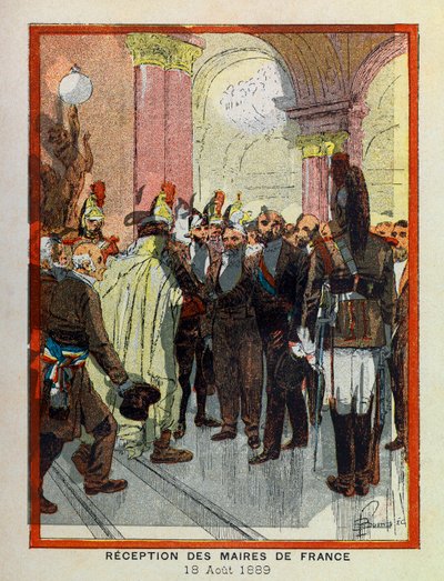 The Grand Jornees of the Hotel de Ville de Paris av A. Mercier, illustrert av Louis Bombled (1862-1927): 18. august av Louis Charles Bombled