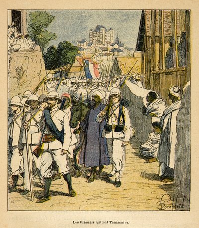 The War in Madagascar-Anecdotal History of the French Expeditions of 1885-1895 av Henri Galli dit Galllichet (1854-1922), illustrert av Louis Bombled (1862-1927): Privat samling av Louis Charles Bombled