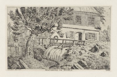 Waterval te Ruhla av Louis Charles Hora Siccama